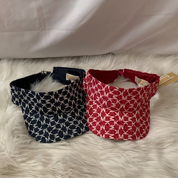 MICHAEL KORS Signature Nylon Visors SET OF 2 - Picture 1 of 5